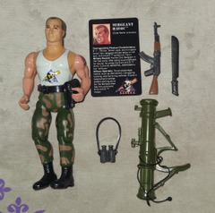 Sergeant Havoc Rambo 1985 100% Complete Coleco Vintage Action Figure W FILECARD